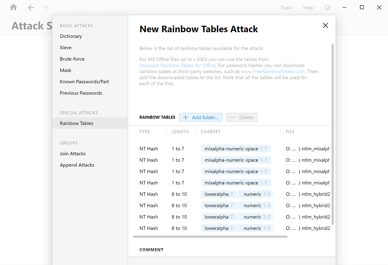 Passware Rainbow Tables for Windows