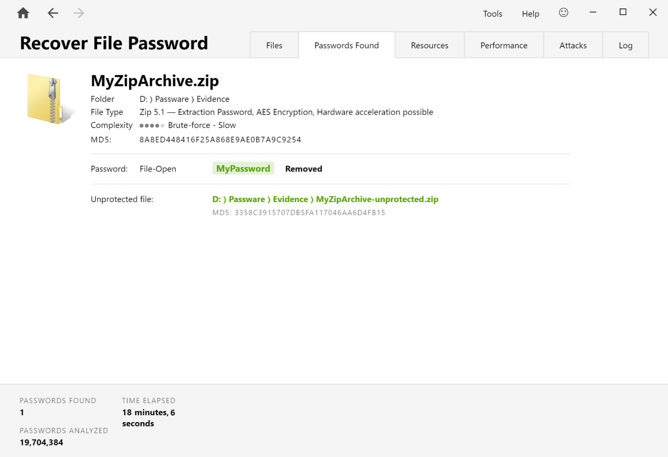 Zip Passwords